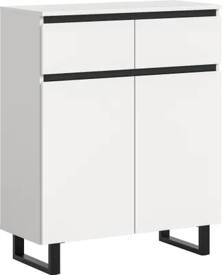 Produktbild von Kommode >Tomasa< in Weiß - 80x99x36cm (BxHxT)