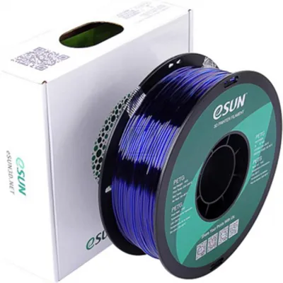 Produktbild von eSun Filament, PETG, 1.75mm, 1kg, blau, für nahezu alle FDM 3D-Drucker
