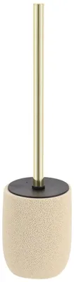 Image de TENDANCE | Brosse de toilettes - Ensemble de brosses - beige - 39 x 10 cm - en polyrésine - Accessoire de salle de bains - Pratique