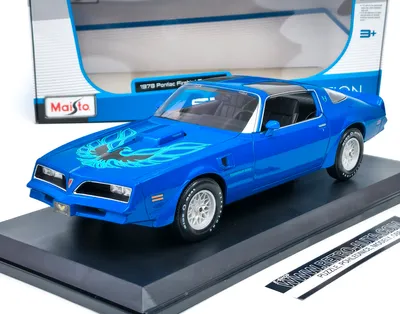 Zdjęcie produktu dla Pontiac Firebird Trans Am 1978 - niebieski metalik/dekor MAISTO 1:18