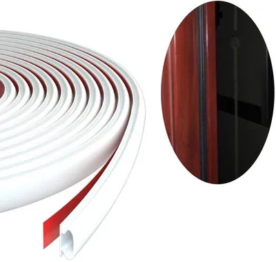 Obrázok produktu pre Tesnenie na dvere – Samolepiace tesnenie na dvere a okná – 6 m – 10 × 6 mm – biele