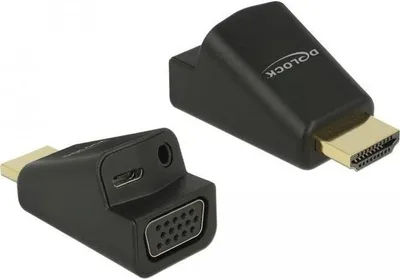 Image de DeLOCK 65895, HDMI A, VGA & 3.5 mm Audio, Noir