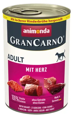 Produktbild von Nassfutter Animonda Grancarno Adult mit Herz Vögel 400 g
