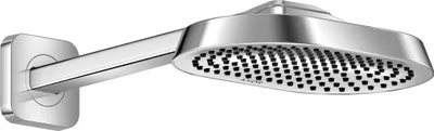 Produktbild von hansgrohe AXOR ShowerSphere Kopfbrause 250/160 1-jet EcoSmart mit Brausearm, 6 l/min, 39770000