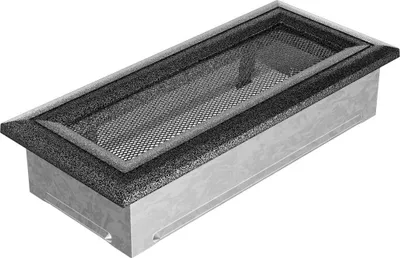 Zdjęcie produktu dla Kratka  kominkowa Oskar 11x24 czarno-srebrna