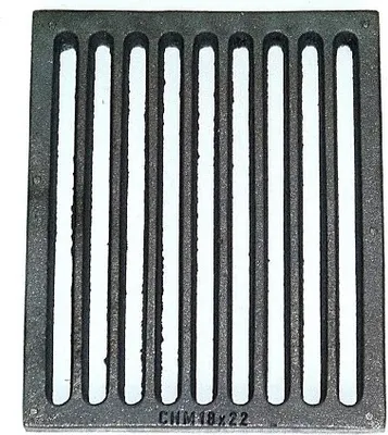 Produktbild von Ofenrost 18x22 cm Gussrost Kaminrost eckig Ascherost Tafelrost Gusseisen