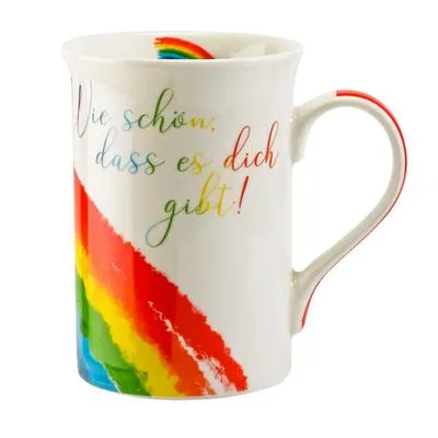Immagine prodotto di Tazza arcobaleno «Che bello che ci sei»