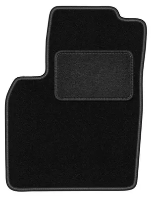 Immagine prodotto di Tappetino guidatore in moquette per Fiat Panda II 2002-2010 (hatchback) – 1 pezzo, nero, su misura – Wielganizator LUX