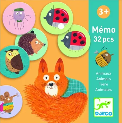 Obrázok produktu pre Djeco Pexeso okrúhle: Zvieratká