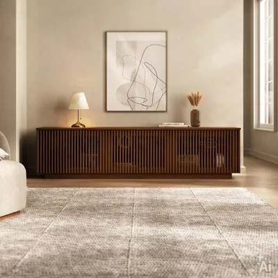 Produktbild von Lowboard OLE 175 cm, Massivholz, TV bis 70 Zoll - Kastanie Finish