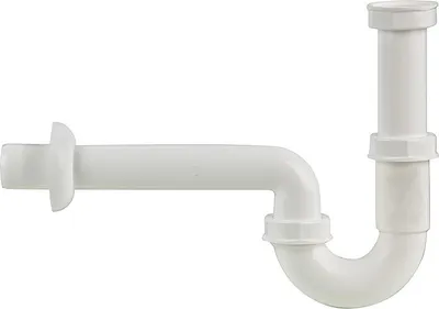 Produktbild von ASW Röhrengeruchverschluss 1 1/4" x 32mm für Waschbecken Kunststoff weiß 100177