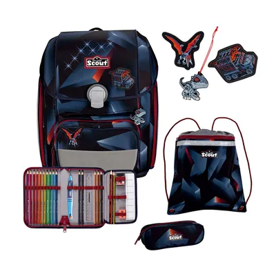 Produktbild von Scout Genius Schulranzen-Set 4 teilig Exklusiv LED Gravity
