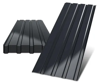 Produktbild von Peviasot 12x Profilblech Trapezblech Dachblech 115 x 45 cm, Verzinktes Stahlblech - Wellenprofil in Anthrazit, Dachplatten für Dächer, Carports, Gartenhaus