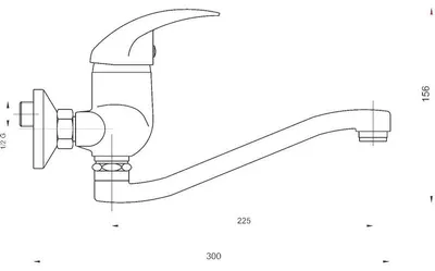 Productafbeelding van Novaservis Titania Lux - Keukenmengkraan, chroom, model 91070.0