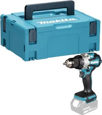 Produktbild von Makita DDF489ZJ, Schlagschrauber, Pistolengriff, 1/2", Blau, Schwarz, Bürstenlos, 1800 RPM
