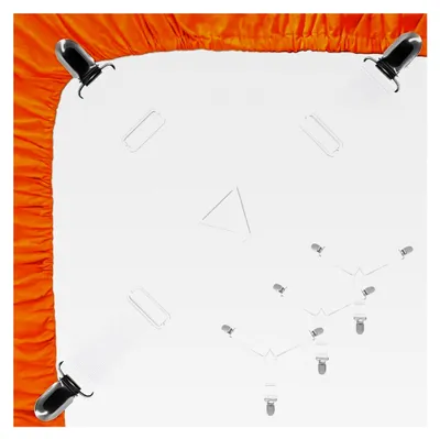 Produktbild von 4 Stück verstellbare Bettlakenspanner, dreieckige Bettlakenhalter mit Metallclips, Spannbettlakenhalter für Bettlaken, Matratze, Sofa, Bügelbrett