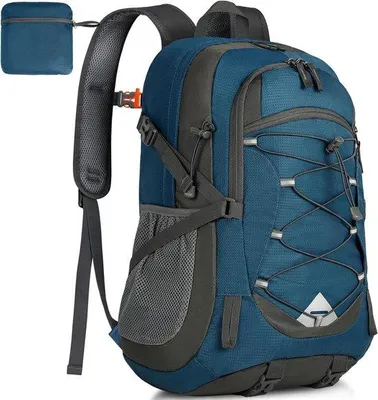 Produktbild von Rucksack für Wanderungen – Outdoor-Rucksack – für Trekking und Camping – wasserdicht, zusammenfaltbar – 40 Liter – blau