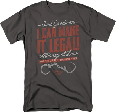 Produktbild von Breaking Bad - "Saul Goodman" T-Shirt für Herren TV2902 (XL) (Grau meliert)