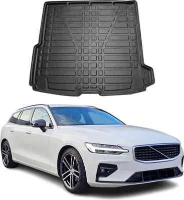 Produktbild von Kofferraumwanne Laderaumwanne für Volvo V60 2018-2025 Gummi TPE Schwarz