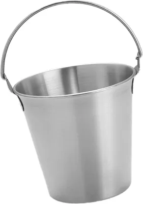 Productafbeelding van Mini Roestvrijstalen Emmers Kleine Ijsemmer Geïsoleerde Ijsblokjesemmer met Handvat voor Feestwijnkoeleremmers (Silver)