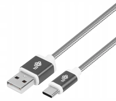 Produktbild von TB USB-C Kabel 1.5m Stoffummantelung Laden Datenübertragung