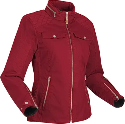 Image de Veste textile Segura Bahia Damen Motorrad Textiljacke, rot, 38