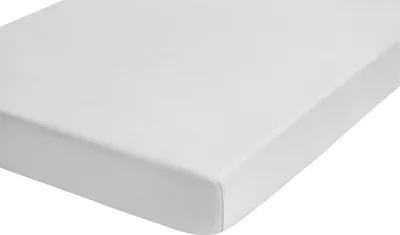Produktbild von biberna Spannbetttuch MELANGE UNI GRAU 90-100x200 cm