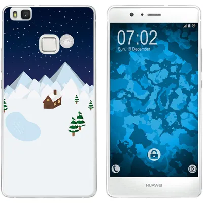 Produktbild von PhoneNatic Case kompatibel mit Huawei P9 Lite Silikon-Hülle X Mas Weihnachten Winterwonderland M6