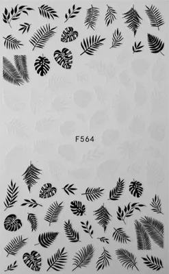 Image de Stickers pour ongles feuilles fines autocollantes F564