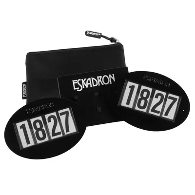 Produktbild von Eskadron Startnummern Set Quick Pin 4er-Set Schwarz