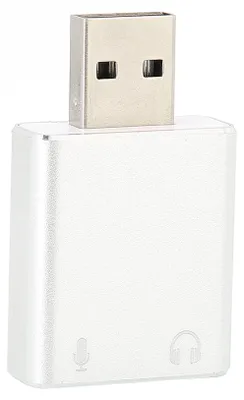 Image de Carte son USB 7.1 canaux, interface audio sans pilote, adaptateur pour ordinateur portable