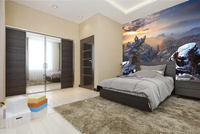 Produktbild von Vlies Fototapete SCHÖNE BERGE 375 x 250 cm (inkl. Kleister) - Vlies Tapete, Wandtapete, Wandbilder - Tapete für Wohnzimmer Schlafzimmer, Büro, Küche - Montagefertig