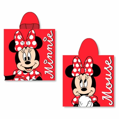 Immagine prodotto di Disney Minnie - Poncho Towel z Bawełny, Oficjalny Produkt Akcesoryjny