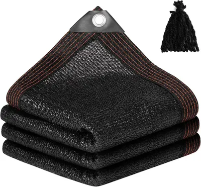 Obrázok produktu pre Tieniaca sieť 2x2 m, čierna, 90% tienenie, UV odolná, pre záhradu