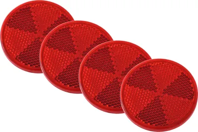 Produktbild von Selbstklebende rote Rückstrahler 60mm, 4 Stück