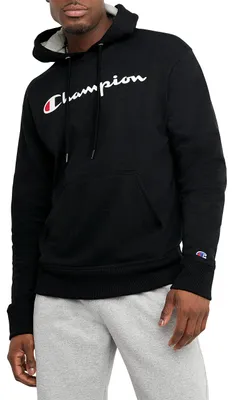 Produktbild von Champion Herren Sweatshirt Graphic Powerblend Fleece Hood, Schwarz-champion Scri