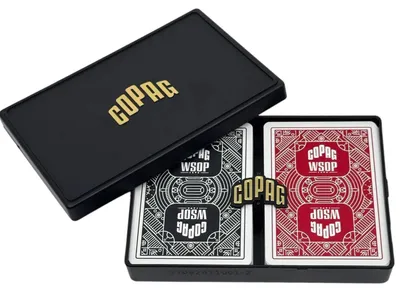 Obrázok produktu pre Pokerové karty Copag WSOP čierne/červené, 2 balíčky
