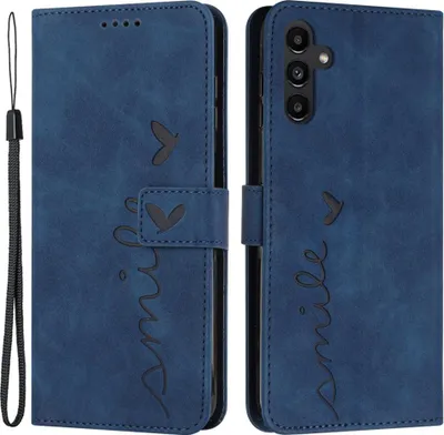 Produktbild von Samsung Galaxy A55 Hülle - Coverup Smile Klapphülle - Blau