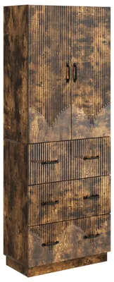 Zdjęcie produktu dla Zestaw szafek vidaXL, 2 szt., dąb wędzony, 66 x 34,5 x 87 cm