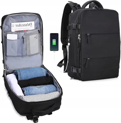 Produktbild von Kono Handgepäck Rucksack Flugzeug 40x30x20 Reise Wasserdicht