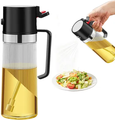 Ölsprüher 400 ml Glas 2-in-1 Sprüh- und Gießfunktion leckagefrei