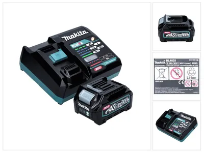 Produktbild von Makita Power Source Kit 40 V max. mit BL 4025 Akku 2,5 Ah XGT ( 191B36-3 ) + DC 40 RA Schnell Ladegerät XGT LXT ( 191E07-8 )