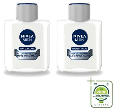 Image de 2 x Baume après-rasage NIVEA MEN Protect & Care - 100 ml - Lot de 2