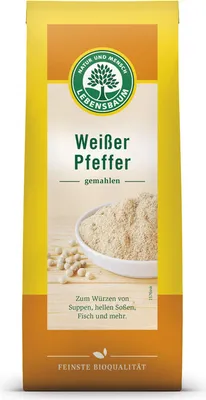 Produktbild von LEBENSBAUM - Weißer Pfeffer, gemahlen - 50g