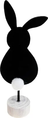 Produktbild von Osterhasen Tischdeko Aufsteller Filz Schwarz 50cm Osterdekoration Osterfigur