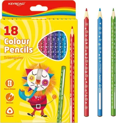 Obrázok produktu pre Keyroad Pastelky trojhranné 18 ks
