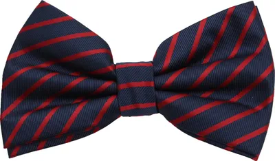 Produktbild von Fabio Farini - 1 Stück Blaue Herren Fliegen - Männer Querbinder Vorgebunden Bowtie Streifen - Blau/Rot - Blazer Blue/Radish