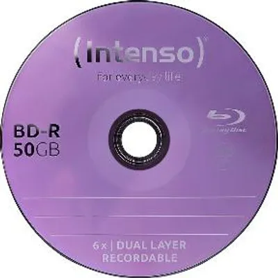 Image de Disque Blu-Ray Intenso vierge, BD-R, 50 Go, vitesse 6x, 25 CakeBox