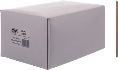 Produktbild von Einweg Holz-Rührstäbchen für Heißgetränke, 190x5x1,3mm, Packung mit 1000 Stück