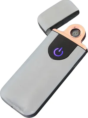 Obrázek produktu pro Elektrický zapalovač SL-39164 s USB nabíjením - Stříbrná KP39164